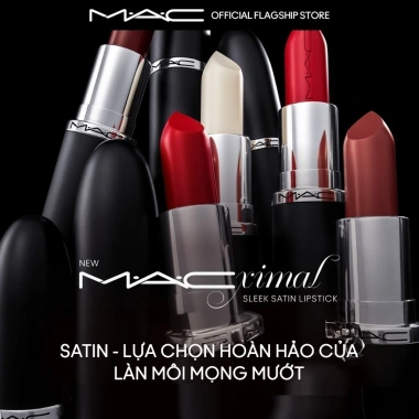 Son MACximal Sleek Satin bóng, mềm, dưỡng ẩm môi 8h - Giá ưu đãi 670.000 VNĐ