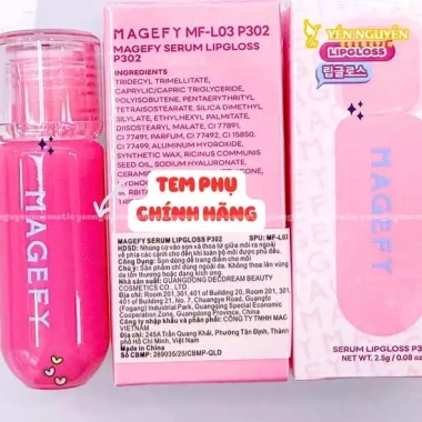 Son Magefy Serum Lipgloss - Dưỡng ẩm, bóng mượt, giá ưu đãi 95.000 VND