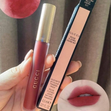 Son Matte g.uci - Kem Rouge Liquid Matte Lip Colour không tẩy màu, bền màu, giá chỉ 545.000₫ tại Tiệm Son An Nhiên 9 Son Matte g.uci - Kem Rouge Liquid Matte Lip Colour không tẩy màu, bền màu, giá chỉ 545.000₫ tại Tiệm Son An Nhiên 9