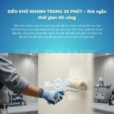 Sơn Mịn X-Paint S2.000 - Kháng Kiềm, Chống Nấm Mốc, Bám Dính Cao, Giá 92.080 VND 7