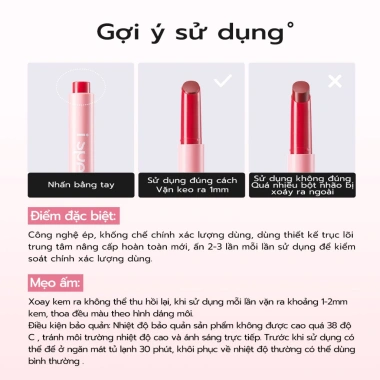 Son môi Ispeak Colorful Press Stick 2g - MISTINE, màu tươi, dưỡng ẩm, chỉ 92.747 VND