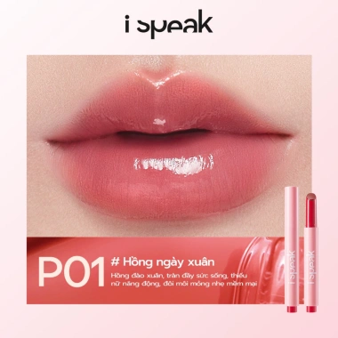 Son môi Ispeak Colorful Press Stick 2g - MISTINE, màu tươi, dưỡng ẩm, chỉ 92.747 VND