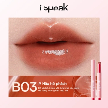 Son môi Ispeak Colorful Press Stick 2g - MISTINE, màu tươi, dưỡng ẩm, chỉ 92.747 VND