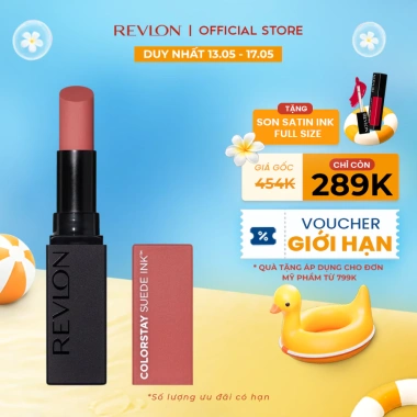 Son Môi Lâu Phai Revlon ColorStay Suede Ink 2.55g - Mịn Lì Như Nhung, Giá 309.000 VND