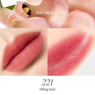 Son môi Nhã Lì Mươt 3,4g - Bền màu cao cấp, sắc màu thanh nhã, cảm giác mềm mượt - Giá chỉ 322.000₫