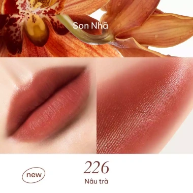 Son môi Nhã Lì Mươt 3,4g - Bền màu cao cấp, sắc màu thanh nhã, cảm giác mềm mượt - Giá chỉ 322.000₫ 7 Son môi Nhã Lì Mươt 3,4g - Bền màu cao cấp, sắc màu thanh nhã, cảm giác mềm mượt - Giá chỉ 322.000₫ 7