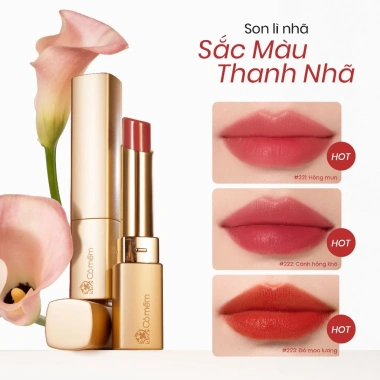Son môi Nhã Matte Natural 3,4gr - Mềm Mịn, Dưỡng Ẩm, Ngừa Lão Hóa, Lành Tính Cỏ, 350.000 VND 3 Son môi Nhã Matte Natural 3,4gr - Mềm Mịn, Dưỡng Ẩm, Ngừa Lão Hóa, Lành Tính Cỏ, 350.000 VND 3