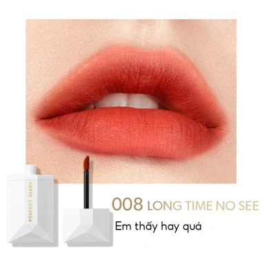 Son Môi PERFECT DIARY ReadMe Lip Veil 10 tông màu lâu trôi 4ml - Giá 293.020đ 16 Son Môi PERFECT DIARY ReadMe Lip Veil 10 tông màu lâu trôi 4ml - Giá 293.020đ 16