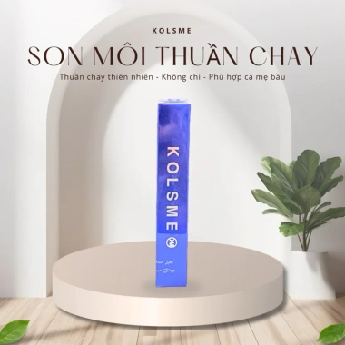 Son môi thuần chay Kolsme dưỡng ẩm, an toàn cho mẹ bầu, giảm giá 18%