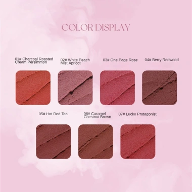 Son môi Veecci 7 màu Velvet Matte dưỡng ẩm, lâu trôi, không thấm nước, siêu mịn 3