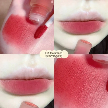 Son môi Veecci 7 màu Velvet Matte dưỡng ẩm, lâu trôi, không thấm nước, siêu mịn 11