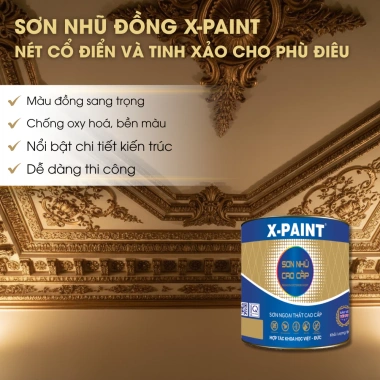 Sơn Nhũ Tăng Thẩm Mỹ - Nhũ Vàng, Bạc, Đồng Sơn Gấm, Gai, Cột Gỗ, Tượng - 187.830₫ 5