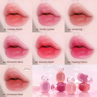 Son Nhung Bóng Lì Lilybyred Balming Dewy Tint 6g Màu Tự Nhiên, Dưỡng ẩm, Giá 260.000₫