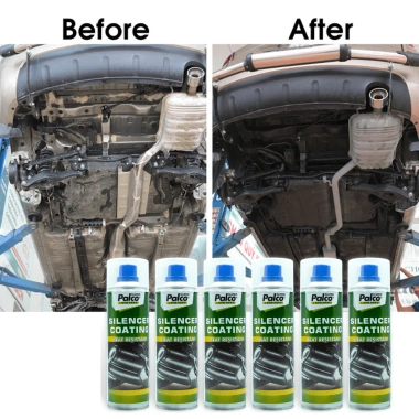 Sơn Pô Xe Máy Chống Cháy 600°C PALCO Silencer Coating Nhập Khẩu Màu Đen Bảo Vệ Nhiệt Độ Cao