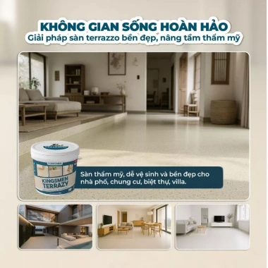 Sơn sàn Epoxy Kingsmen 3,5kg – Tự san phẳng, không đục phá, chống thấm, bền đẹp 5