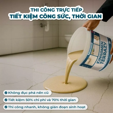 Sơn sàn Epoxy Kingsmen 3,5kg – Tự san phẳng, không đục phá, chống thấm, bền đẹp 6