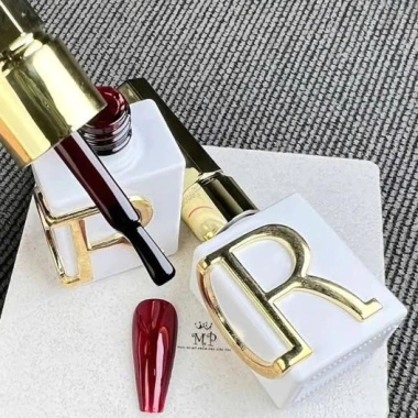Sơn thạch đỏ CR rượu vang cao cấp - Cần máy hơ, NailLinhChi, Giá ưu đãi 33.000₫