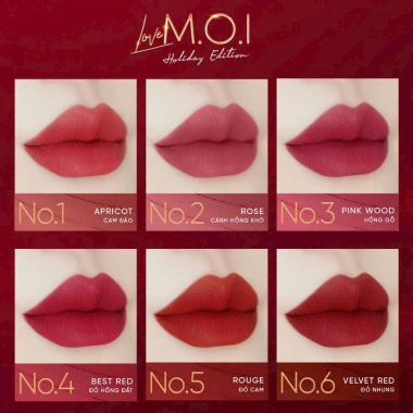 Son thỏi cao cấp Love By M.O.I – Lỳ mềm môi, lâu trôi, giảm còn 259.000đ (giá gốc 326.340đ)