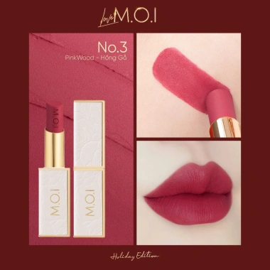 Son thỏi cao cấp Love By M.O.I – Lỳ mềm môi, lâu trôi, giảm còn 259.000đ (giá gốc 326.340đ)