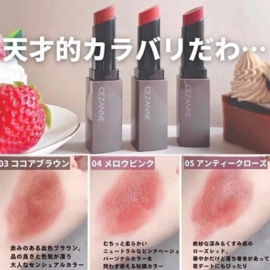 Son Thỏi Dưỡng Cezanne Lip Color Shield - Màu Cezanne, Dưỡng ẩm và Bảo Vệ, Giá 144.000đ Giảm 20% 9 Son Thỏi Dưỡng Cezanne Lip Color Shield - Màu Cezanne, Dưỡng ẩm và Bảo Vệ, Giá 144.000đ Giảm 20% 9