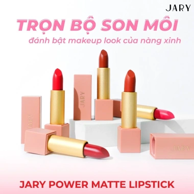 Son Thỏi Lì Cao cấp Jary Power Matte - Bộ sưu tập màu bền lâu, giá ưu đãi 285k