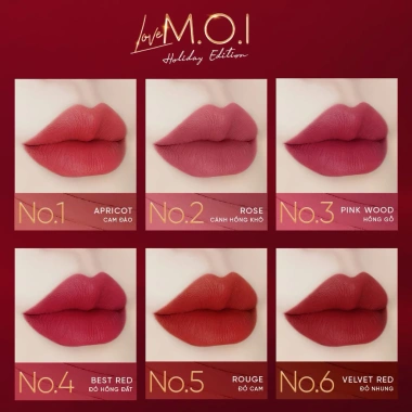 Son Thỏi Lì Holiday 2.025 MOI Cosmetics Hồ Ngọc Hà - Màu Đậm, Giá Ưu Đãi 199.000 VNĐ