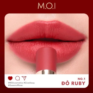 Son Thỏi Lì M.O.I Queen of the Rosé Giới Hạn - Mua 2 Tặng Hộp Sét 2, Giá 249k chất mịn lì 10 Son Thỏi Lì M.O.I Queen of the Rosé Giới Hạn - Mua 2 Tặng Hộp Sét 2, Giá 249k chất mịn lì 10
