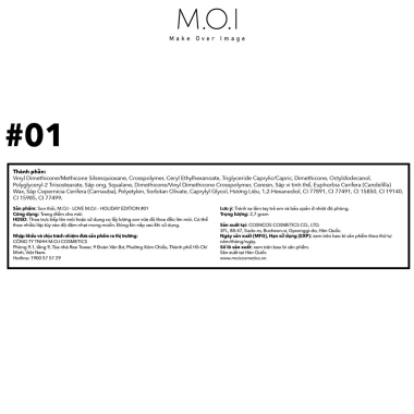 Son Thỏi Love M.O.I Holiday 2.7g - Lễ Hội, màu đậm, giữ màu lâu, chỉ 399.000 VND