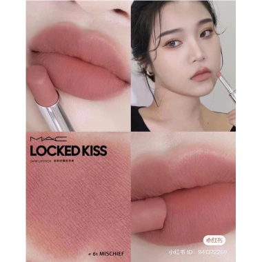 Son thỏi M@C Locked Kiss 24H - Son môi lâu trôi 24h, màu tươi, giá chỉ 471.450₫