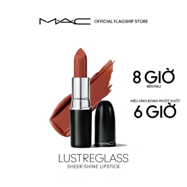 Son thỏi MAC Lustreglass Sheer Shine - Dưỡng ẩm, mềm môi, căng bóng, giảm 670k 2 Son thỏi MAC Lustreglass Sheer Shine - Dưỡng ẩm, mềm môi, căng bóng, giảm 670k 2