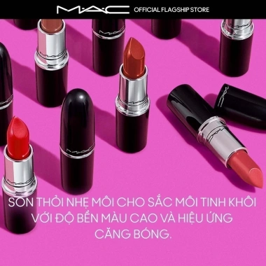 Son thỏi MAC Lustreglass Sheer Shine - Dưỡng ẩm, mềm môi, căng bóng, giảm 670k