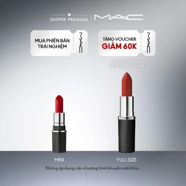 Son thỏi MINI MACXIMAL Silky Matte - Lì bền màu 12h, mịn như nhung, 520.000₫