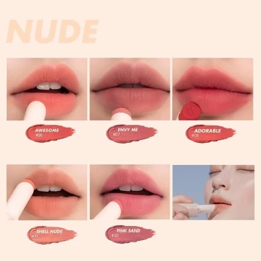 Son Thỏi Siêu Lì Romand New Zero Matte MUTURAL NUDE Hàn Quốc 199k - 3g 7 Son Thỏi Siêu Lì Romand New Zero Matte MUTURAL NUDE Hàn Quốc 199k - 3g 7