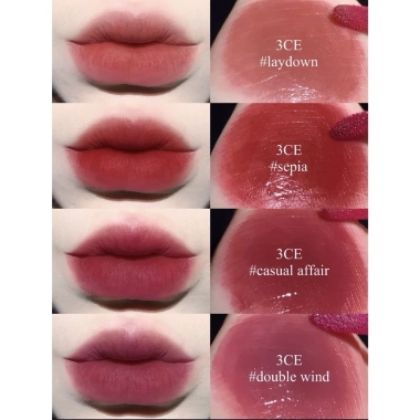 Son tint 3CE Blur Water Tint nhập khẩu chính hãng – Màu mịn, dưỡng ẩm, giảm giá tới 20% chỉ 342.000₫ 5 Son tint 3CE Blur Water Tint nhập khẩu chính hãng – Màu mịn, dưỡng ẩm, giảm giá tới 20% chỉ 342.000₫ 5