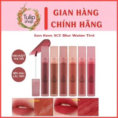 Son Tint 3CE Blur Water Tint Sepia - Son Kem Viền Môi Mờ Ảo, Không Lem, Giá 309k