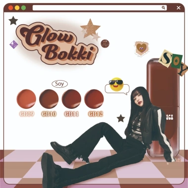 Son Tint Black Rouge Glow Bokki 4.85g - Màu Đỏ Quyến Rũ, Dễ Tán, Giá 248.040 VND