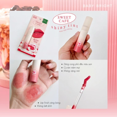 Son Tint Bóng Baifern Không Bết Dính 6 Màu Sweet Cafe 2.8g – Giá Ưu Đãi 89.000đ