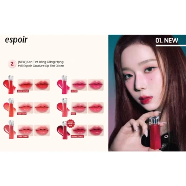 Son Tint Bóng Căng Mọng Môi Espoir Couture Glaze 5.5g - Giá chỉ 299.000₫