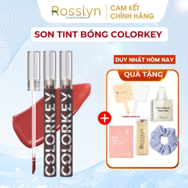 Son Tint Bóng COLORKey Dạng Lỏng 1.7g Lâu Trôi Chính Hãng Rosslyn Beauty 124k