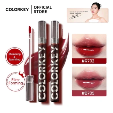 Son Tint Bóng COLORKey Dạng Lỏng 1.7g Lâu Trôi Chính Hãng Rosslyn Beauty 124k
