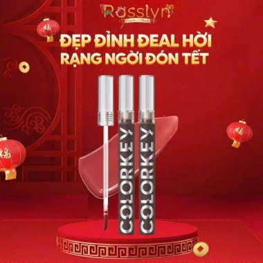 Son tint bóng Colorkey dạng lỏng 1.7g Rosslyn lâu trôi glasting water tint - Chính hãng, giá ưu đãi 124k Son tint bóng Colorkey dạng lỏng 1.7g Rosslyn lâu trôi glasting water tint - Chính hãng, giá ưu đãi 124k