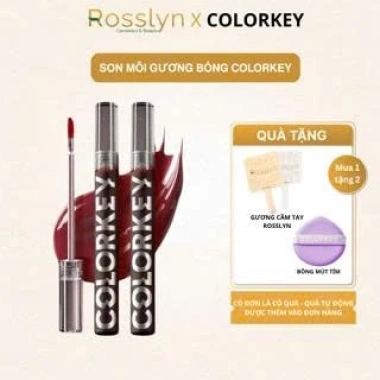 Son tint bóng Colorkey dạng lỏng 1.7g Rosslyn lâu trôi glasting water tint - Chính hãng, giá ưu đãi 124k 2 Son tint bóng Colorkey dạng lỏng 1.7g Rosslyn lâu trôi glasting water tint - Chính hãng, giá ưu đãi 124k 2