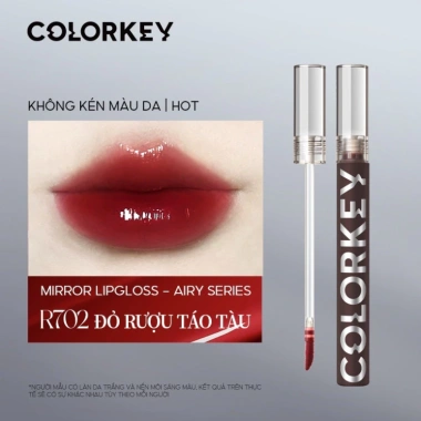 Son tint bóng Colorkey dạng lỏng 1.7g Rosslyn lâu trôi glasting water tint - Chính hãng, giá ưu đãi 124k 10 Son tint bóng Colorkey dạng lỏng 1.7g Rosslyn lâu trôi glasting water tint - Chính hãng, giá ưu đãi 124k 10