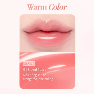 Son Tint Bóng Dasique Pure Water 2.6g - Màu Đậm, Dưỡng ẩm, Giá chỉ 243.000₫ giảm từ 315.900₫