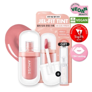 Son Tint Bóng Jel-Fit Amuse - Đặc Biệt, Dưỡng ẩm, Màu Tự Nhiên, Giá 269k
