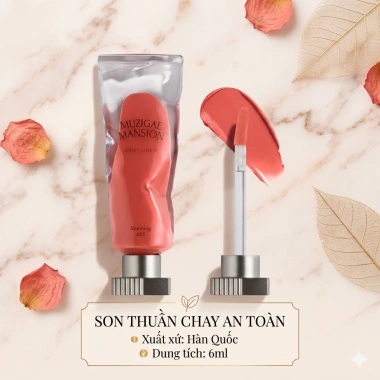 Son Tint Bóng MuzigAE Icy Glow 5ml Chính Hãng Màu Tự Nhiên, Dưỡng ẩm, Giá 389k 3 Son Tint Bóng MuzigAE Icy Glow 5ml Chính Hãng Màu Tự Nhiên, Dưỡng ẩm, Giá 389k 3