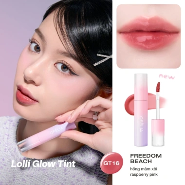 Son Tint Bóng OFÉLIA Lolli Glow 3.9g - Màu Tự Nhiên, Dưỡng Ẩm, Giá Ưu Đãi 259k