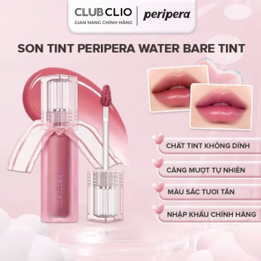 Son Tint Bóng Peripera Water Bare Tint 3.7g - Bền Màu Lâu Trôi, Màu Hottrend Hàn Quốc Chính Hãng Giá 210,800 VND