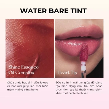 Son Tint Bóng Peripera Water Bare Tint 3.7g - Bền Màu Lâu Trôi, Màu Hottrend Hàn Quốc Chính Hãng Giá 210,800 VND
