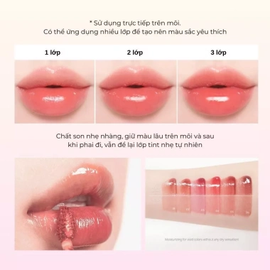 Son Tint Bóng Peripera Water Bare Tint 3.7g - Bền Màu Lâu Trôi, Màu Hottrend Hàn Quốc Chính Hãng Giá 210,800 VND